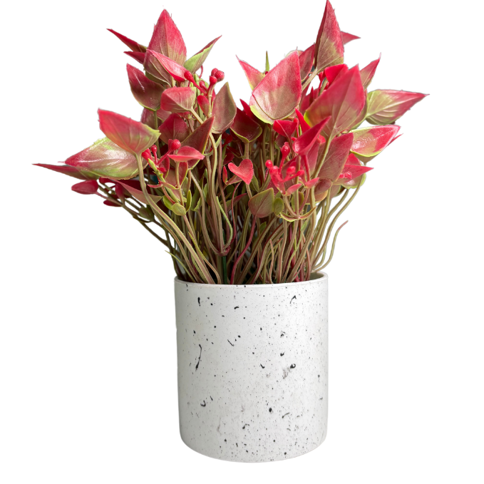Garden Gyani Artificial Rubber Plant – Small Faux Potted Plant for Tabletop, Home, Bathroom & Office Décor | Indoor Decorative Greenery