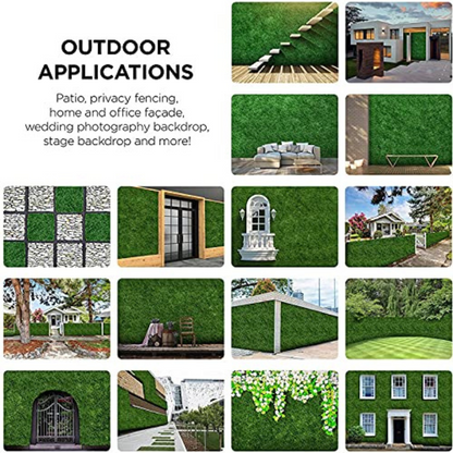 Garden Gyani 50x50 cm Artificial Greenery Wall Panel – Lush Faux Vertical Garden Mat for Wall, Balcony & Home Décor