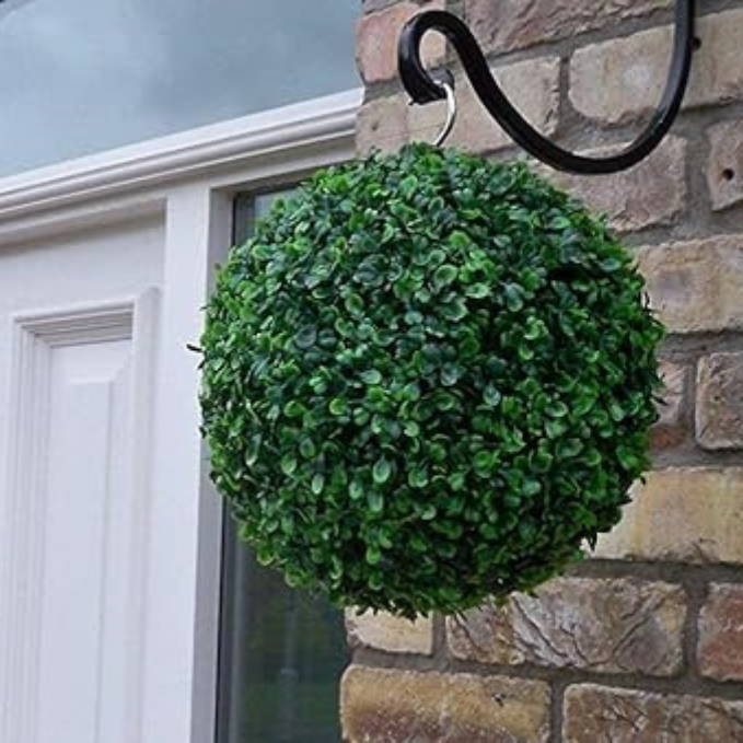 Garden Gyani Artificial Grass Hanging Topiary Ball – 38×38 CM | UV Resistant Decorative Green Ball for Garden, Patio & Indoor Décor
