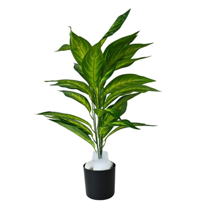 Garden Gyani Artificial Palm Plant Leaves – Faux Turtle Leaf & Monstera | Large Tropical Fake Leaves for Outdoor UV-Resistant Décor | Imitation Leaf Decorations for Garden, Balcony & Events