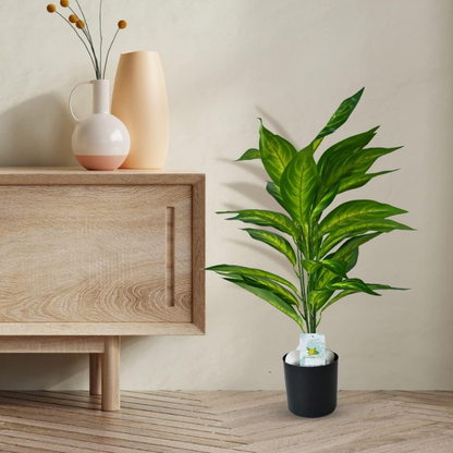 Garden Gyani Artificial Palm Plant Leaves – Faux Turtle Leaf & Monstera | Large Tropical Fake Leaves for Outdoor UV-Resistant Décor | Imitation Leaf Decorations for Garden, Balcony & Events