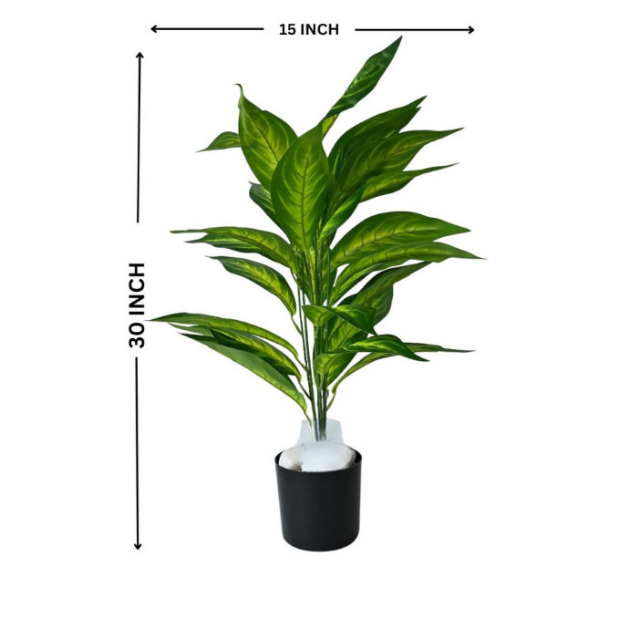 Garden Gyani Artificial Palm Plant Leaves – Faux Turtle Leaf & Monstera | Large Tropical Fake Leaves for Outdoor UV-Resistant Décor | Imitation Leaf Decorations for Garden, Balcony & Events