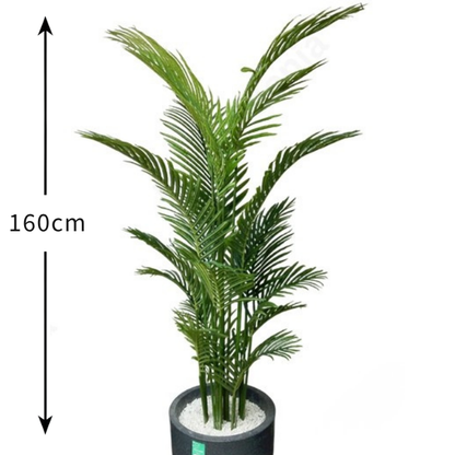 Garden Gyani Areca Palm X15 – 160 cm Tall Artificial Plant Without Pot | Extra-Full Faux Tropical Greenery for Home, Office & Event Décor