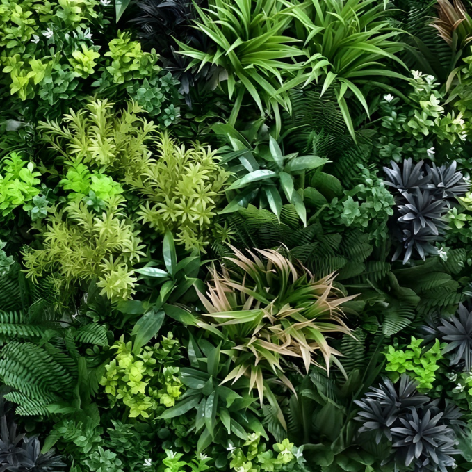 Garden Gyani 100x100cm Artificial Greenery Wall Panel – Lush Faux Vertical Garden Mat for Wall, Balcony, Fence & Indoor-Outdoor Décor