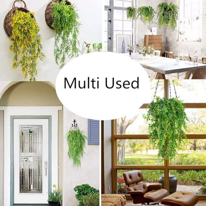 Artificial Hanging Fern Creeper Vine – Decorative Faux Trailing Greenery (Pot Not Included)