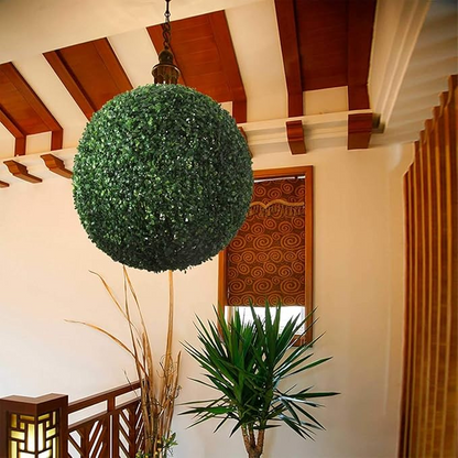 Garden Gyani Artificial Grass Hanging Topiary Ball – 54×54 CM | UV Resistant, Weatherproof Green Ball for Garden, Patio & Indoor Decoration