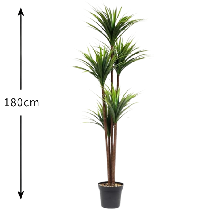 Garden Gyani Yucca Plant X5 – 180 cm Tall Artificial Plant | Lifelike Faux Tropical Greenery for Home & Office Décor