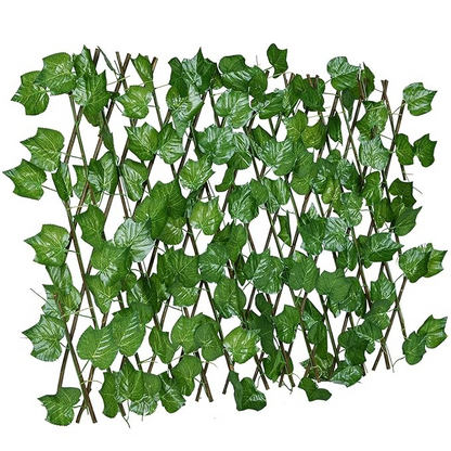 Garden Gyani 2 Pack Expandable Privacy Screen – Artificial Leaf Ivy Fencing Panel for Balcony, Patio & Outdoor Privacy Décor (Single-Sided Leaves)