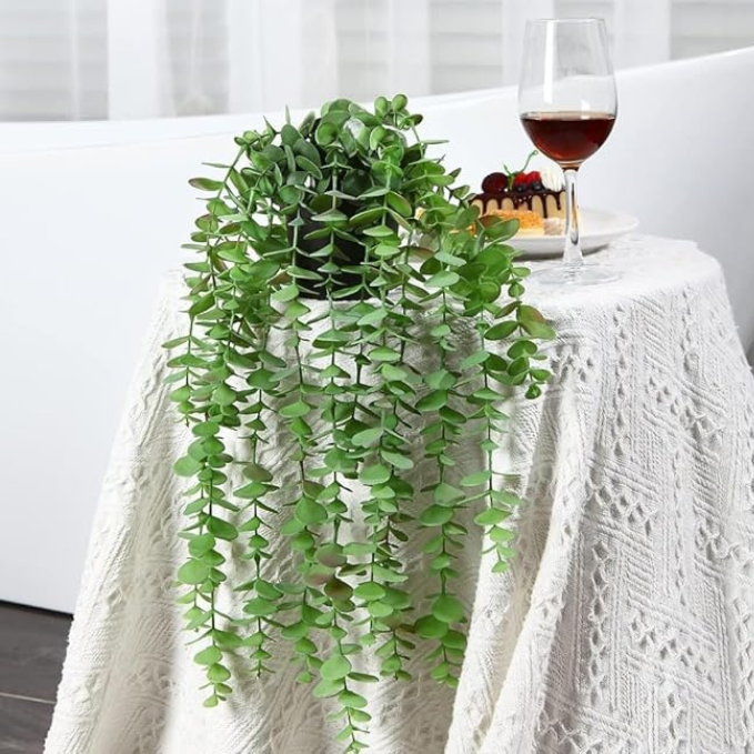 Garden Gyani Artificial Hanging Vines – Realistic Willow Leaf Faux Greenery Garland for Home, Office & Festive Décor