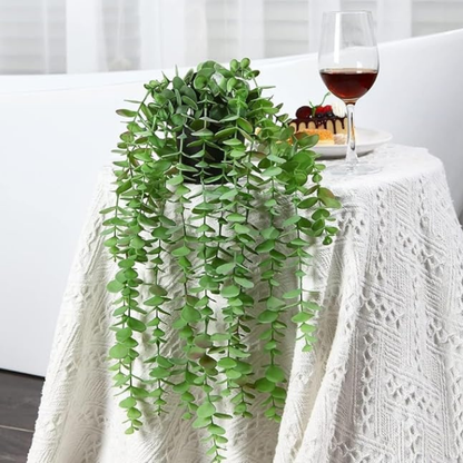 Garden Gyani Artificial Hanging Vines – Realistic Willow Leaf Faux Greenery Garland for Home, Office & Festive Décor