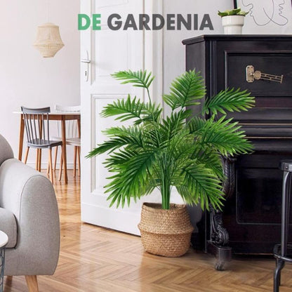 Garden Gyani 3.6 Ft Artificial Areca Palm Tree with Pot – 110CM Tall, 24 Leaves | UV Resistant Faux Palm Plant for Indoor & Outdoor Home Décor