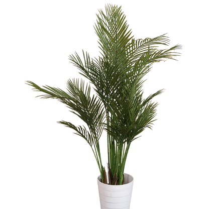 Garden Gyani Tall Artificial Areca Palm Plant – 140 cm (4.6 FT) Faux Green Indoor Tree with 5 Branches | Realistic Tropical Décor for Home & Office | Pot Not Included
