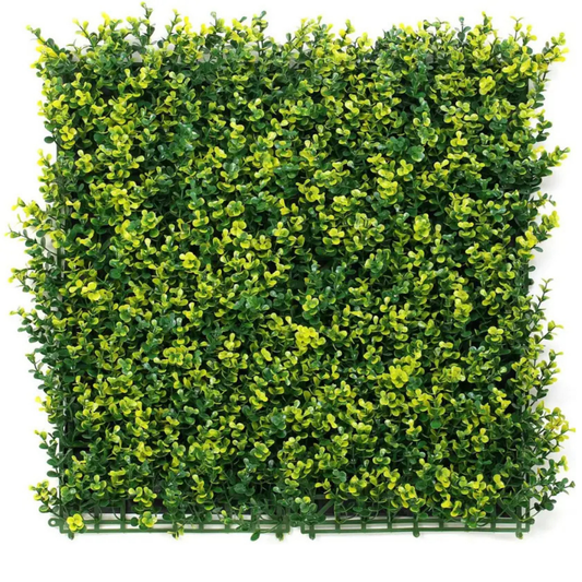 Garden Gyani Artificial Vertical Garden Panel 50×50 cm | Light Green Boxwood Wall Decor | Indoor Outdoor Greenery Panel