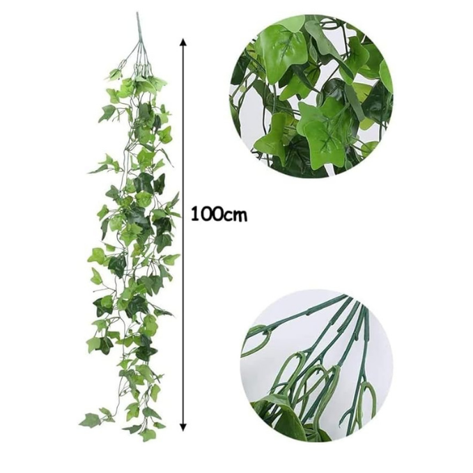 Garden Gyani Artificial Vines | Faux Greenery Garland with Willow Leaves | Hanging Ivy Trailing Plant for Home, Office & Holiday Decoration