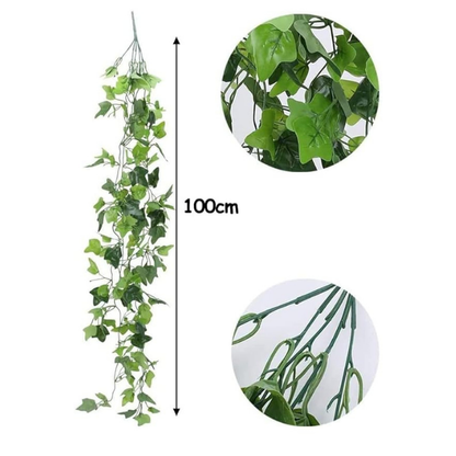 Garden Gyani Artificial Vines | Faux Greenery Garland with Willow Leaves | Hanging Ivy Trailing Plant for Home, Office & Holiday Decoration