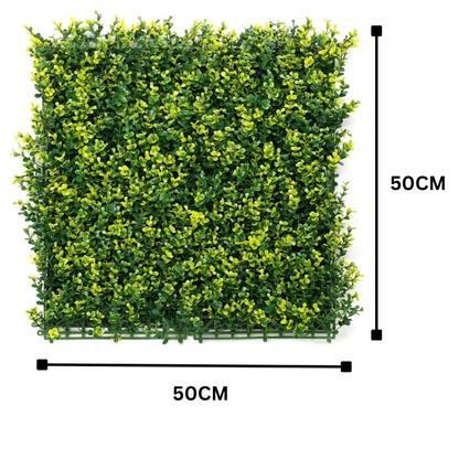 Garden Gyani 50x50 cm Artificial Greenery Wall Panel – Lush Faux Vertical Garden Mat for Wall, Balcony & Home Décor