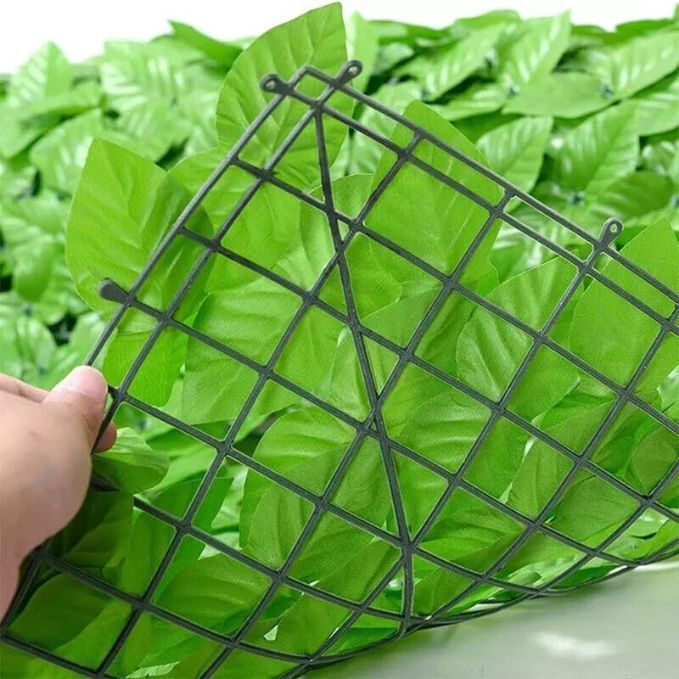 Garden Gyani Artificial Ivy Leaf Mat – 1m x 3m Faux Green Privacy Fence Panel for Wall, Balcony, Vertical Garden & Backdrop Decoration