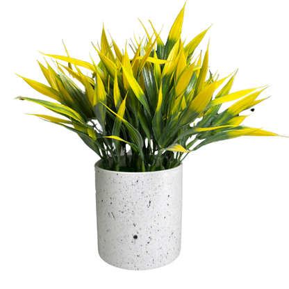 Garden Gyani Artificial Rubber Plant – Small Faux Potted Plant for Tabletop, Home, Bathroom & Office Décor | Indoor Decorative Greenery