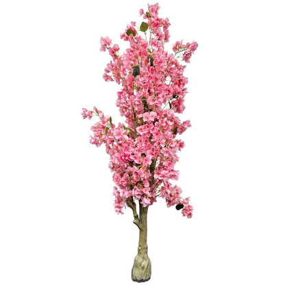 Garden Gyani Artificial Bougainvillea Tree – 5.7 Feet Tall | Faux Flowering Tree with Pink Blooms for Home, Balcony & Office Décor | Indoor Outdoor UV Resistant Decorative Plant Without Pot