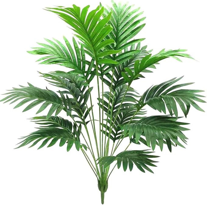 Garden Gyani Artificial Areca Palm Plant – 75 cm Tall Faux Palm Tree with 18 Turtle Leaves | Without Pot | Indoor & Outdoor Décor for Home & Office