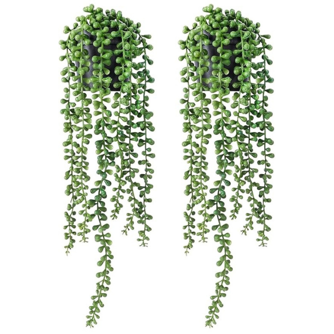 Garden Gyani Artificial Vines | Faux Greenery Garland with Willow Leaves | Hanging Ivy Trailing Plant for Home, Office & Holiday Decoration