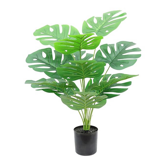 Garden Gyani 60CM Artificial Monstera Plant (Without Pot) – Real-Look Tropical Swiss Cheese Plant for Home, Office & Indoor Decoration