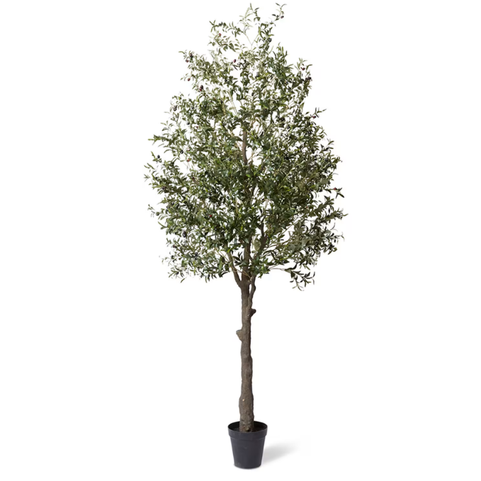 Garden Gyani Olive Tree – 300 cm Tall Artificial Plant with Pot | Lifelike Faux Indoor & Outdoor Décor