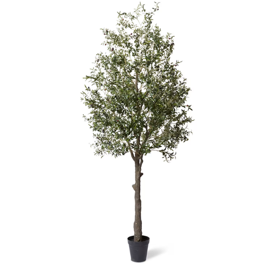 Garden Gyani Olive Tree – 300 cm Tall Artificial Plant with Pot | Lifelike Faux Indoor & Outdoor Décor