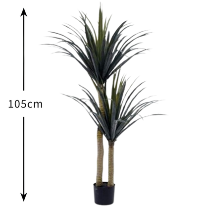 Garden Gyani Yucca Cactus X2 – 105 cm Tall Artificial Plant | Lifelike Faux Indoor & Outdoor Décor