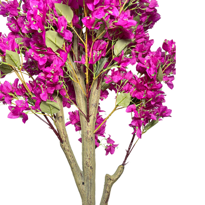 Garden Gyani Artificial Bougainvillea Tree – 5.7 Feet Tall | Faux Flowering Tree with Pink Blooms for Home, Balcony & Office Décor | Indoor Outdoor UV Resistant Decorative Plant Without Pot