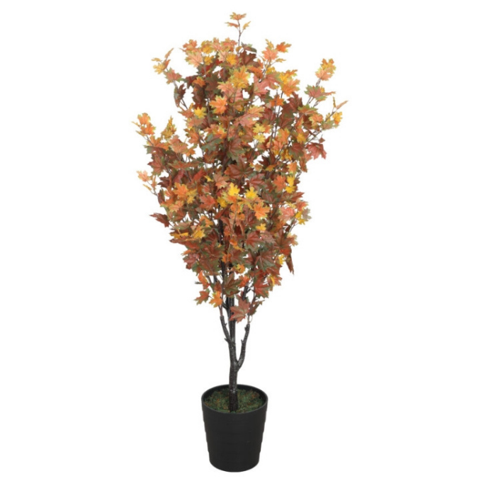 Garden Gyani Autumn Maple – 160 cm Tall Artificial Plant | Lifelike Faux Indoor & Outdoor Décor Without Pot