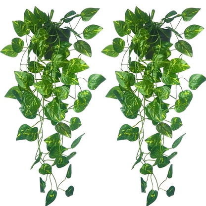 Garden Gyani Artificial Vines | Faux Greenery Garland with Willow Leaves | Hanging Ivy Trailing Plant for Home, Office & Holiday Decoration