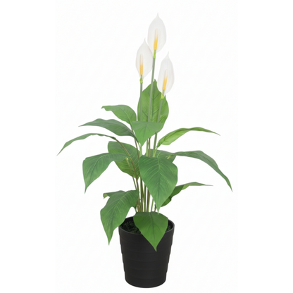 Garden Gyani Artificial Anthurium Plant 105cm with Pot – Decorative Indoor Flowering Plant
