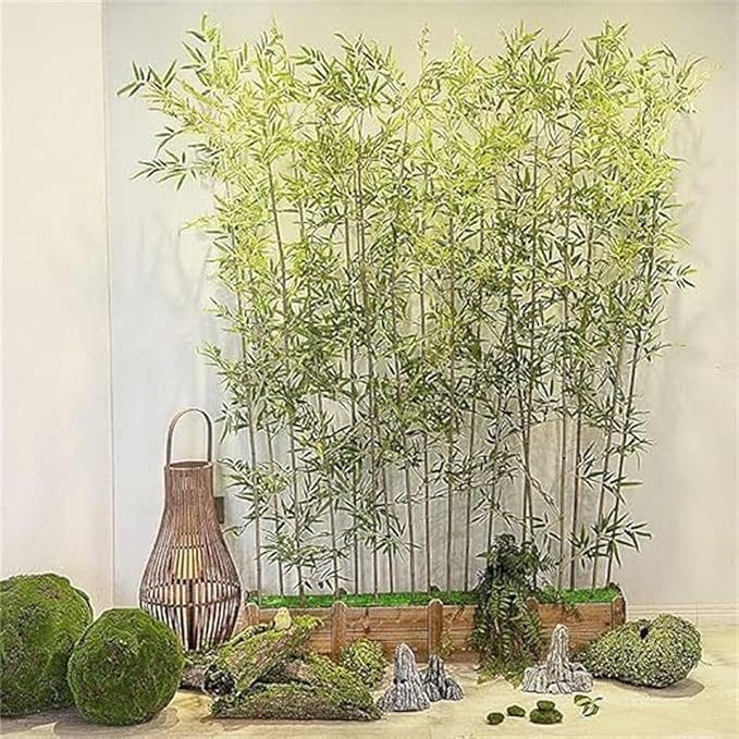Garden Gyani HM Semi Natural Bamboo – 300 cm Tall Artificial Plant | Lifelike Faux Indoor & Outdoor Décor Without Pot
