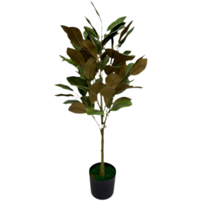 Garden Gyani Rubber Leaves Mix – 95 cm Tall Artificial Plant | Lifelike Faux Indoor & Outdoor Décor Without Pot