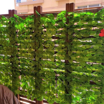Garden Gyani Artificial Ivy Leaf Mat – 1m x 3m Faux Green Privacy Fence Panel for Wall, Balcony, Vertical Garden & Backdrop Decoration