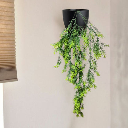 Garden Gyani Artificial Hanging Plant with Basket – Realistic Green Leaves & Creepers for Home, Living Room & Wall Decoration
