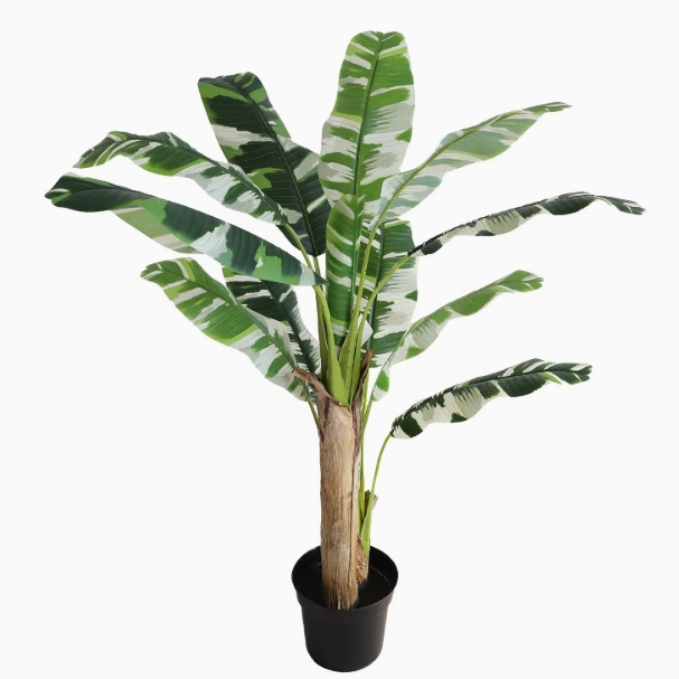 Garden Gyani Banana White X3 – 180 cm Tall Artificial Plant Without Pot | Lifelike Faux Tropical Greenery for Home & Office