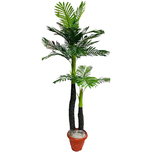 Garden Gyani Areca Palm X2 – 170 cm Tall Artificial Plant Without Pot | Lifelike Faux Tropical Greenery for Home & Office