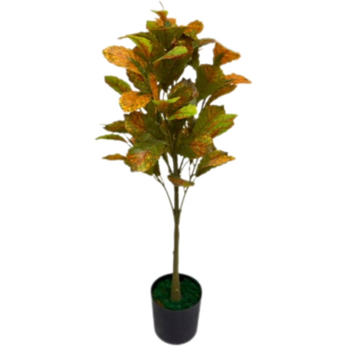 Garden Gyani Rubber Leaves Mix – 95 cm Tall Artificial Plant | Lifelike Faux Indoor & Outdoor Décor Without Pot