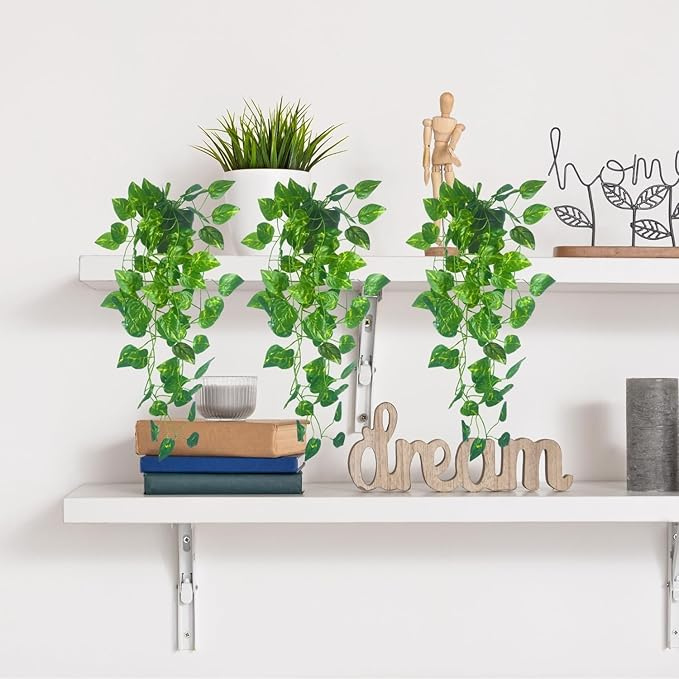 Garden Gyani Artificial Vines | Faux Greenery Garland with Willow Leaves | Hanging Ivy Trailing Plant for Home, Office & Holiday Decoration