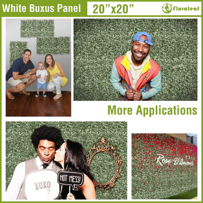 Garden Gyani 50x50 cm Artificial Greenery Wall Panel – Lush Faux Vertical Garden Mat for Wall, Balcony & Home Décor