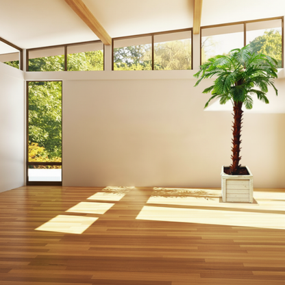 Garden Gyani Artificial Date Palm – 285 cm Tall Faux Palm Tree Without Pot | Lifelike Tropical Indoor & Outdoor Greenery