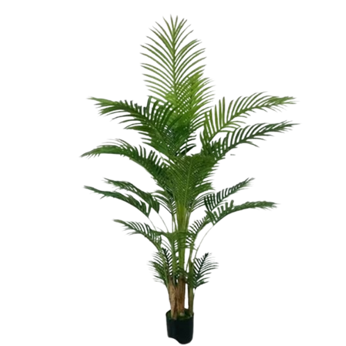 Garden Gyani Areca Palm X2 – 150 cm Tall Artificial Plant Without Pot | Lifelike Faux Tropical Greenery for Home & Office