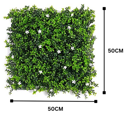 Garden Gyani 50x50 cm Artificial Greenery Wall Panel – Lush Faux Vertical Garden Mat for Wall, Balcony & Home Décor
