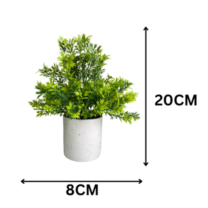 Garden Gyani Artificial Rubber Plant – Small Faux Potted Plant for Tabletop, Home, Bathroom & Office Décor | Indoor Decorative Greenery