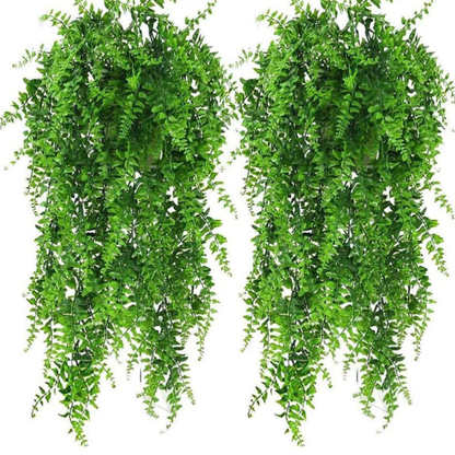 Garden Gyani Artificial Hanging Vines – Faux Willow Leaf Garland for Wall, Balcony & Event Décor | Realistic Trailing Greenery for Home, Office & Festive Styling