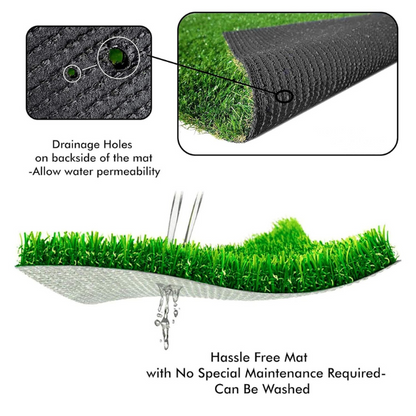 Garden Gyani 35MM Artificial Grass Carpet – 6.6 × 4 ft | Premium Turf Mat for Balcony, Garden & Indoor Use | Waterproof & Skin-Friendly