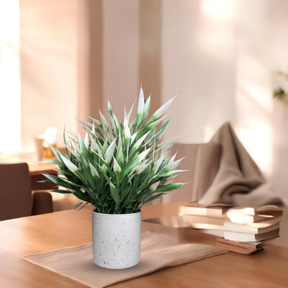 Garden Gyani Artificial Rubber Plant – Small Faux Potted Plant for Tabletop, Home, Bathroom & Office Décor | Indoor Decorative Greenery