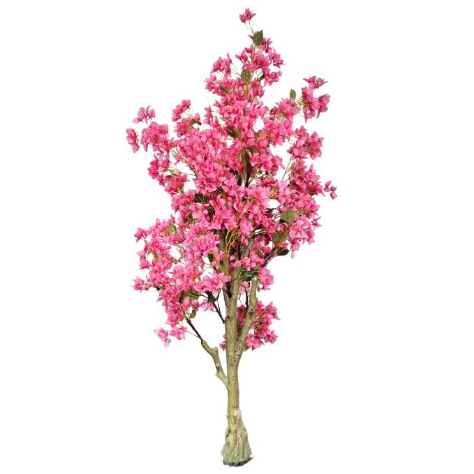 Garden Gyani Artificial Bougainvillea Tree – 5.7 Feet Tall | Faux Flowering Tree with Pink Blooms for Home, Balcony & Office Décor | Indoor Outdoor UV Resistant Decorative Plant Without Pot
